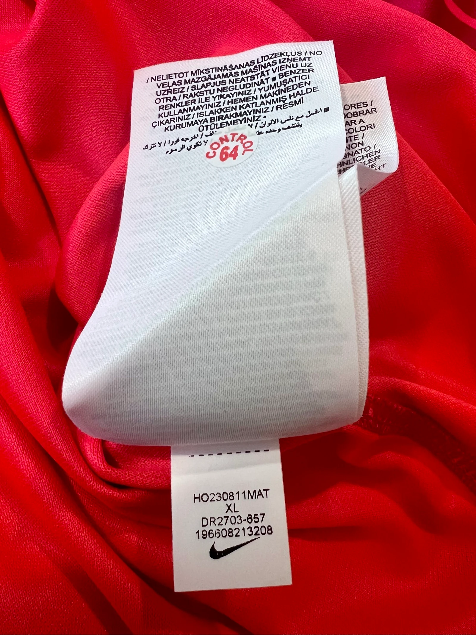 Camiseta de fútbol Nike Dri-FIT Academy roja - Talla XL – photo 5